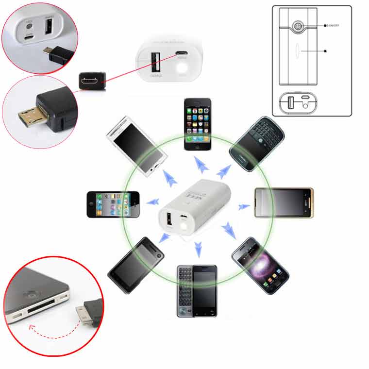 5600 mAh Mobile Power adapter